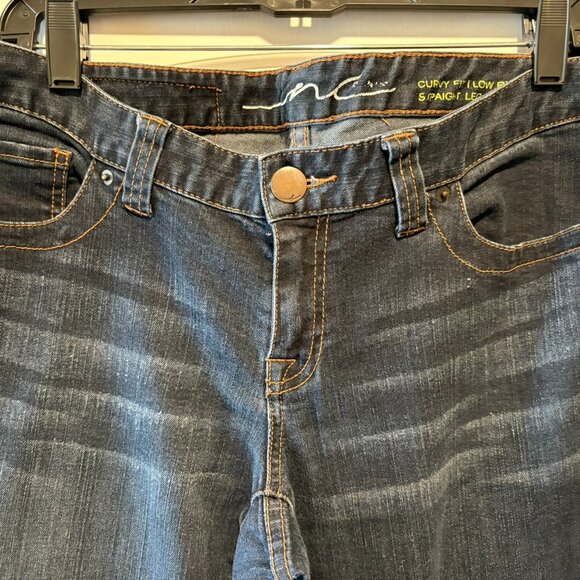 INC International Concepts Dark Blue Straight Leg Jeans - Picture 3 of 6